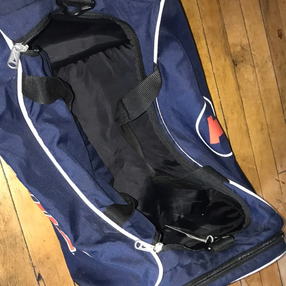 Illinois Illini Nike Navy‎ Duffel Bag with Orange 'I' Accent